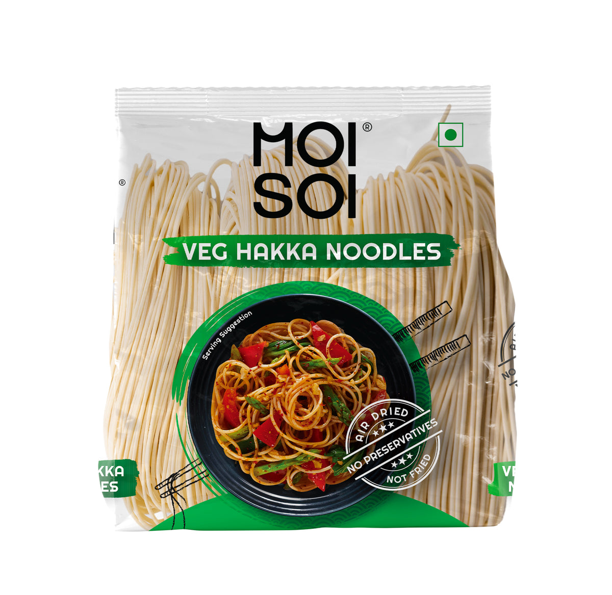 MOI SOI Long Veg Hakka Noodles 500g