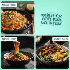 MOI SOI Noodles Value Pack of 2 - 150g Each (Veg Hakka Noodle + Udon Noodle) (No MSG | No Preservatives | 100% Real Ingredients)